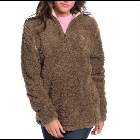 ✨SOLD✨ EUC ~ Southern Shirt Company Brown Cream Sherpa Pullover🔹PRICE REDUCED🔹 - Picture 4 of 5